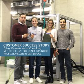 Customer Success Story- Start-up meets #ModernWorkplace at Q.big 3D